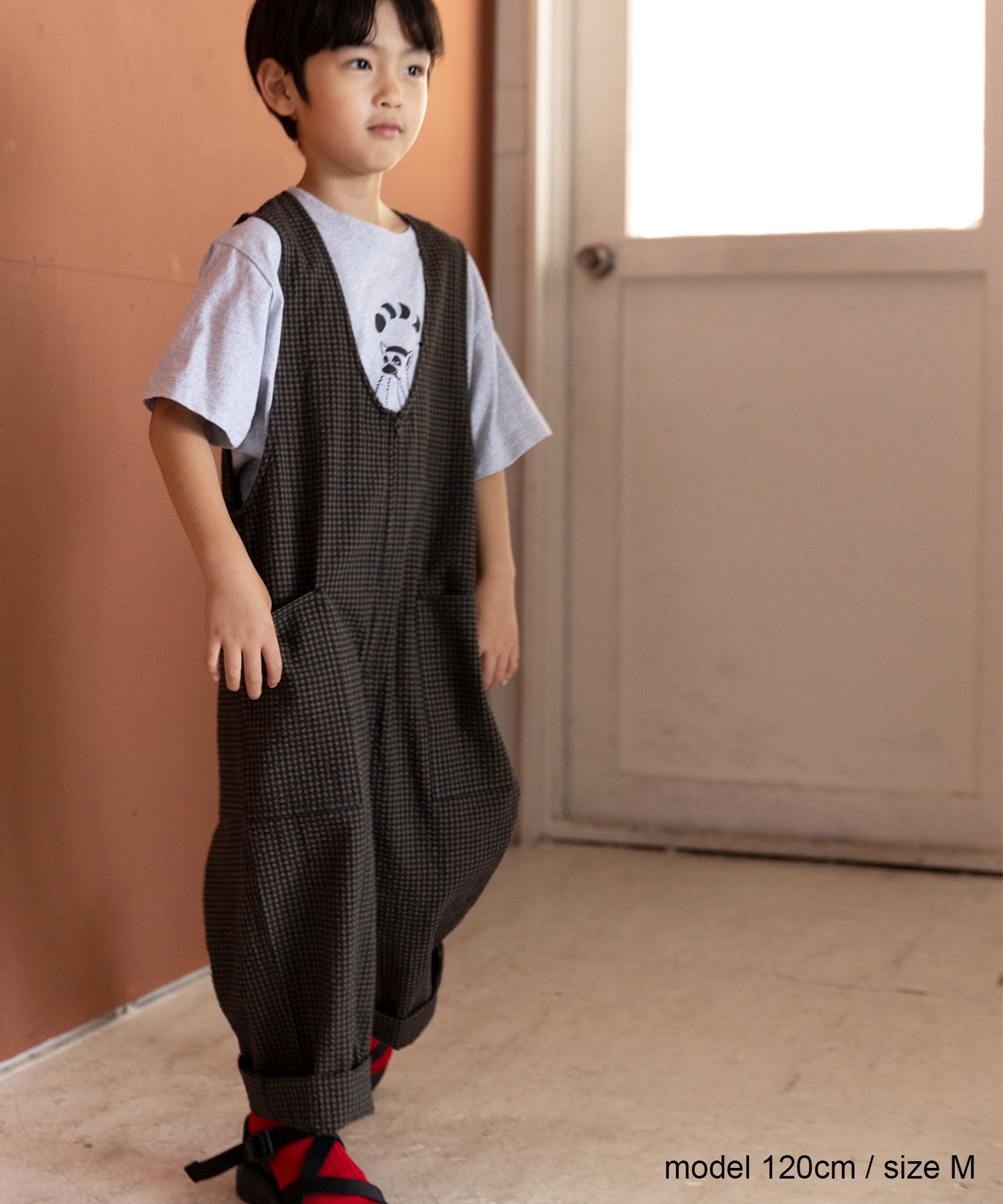 《環境配慮素材》OG SUCKER SALOPETTE オーガニックコットン