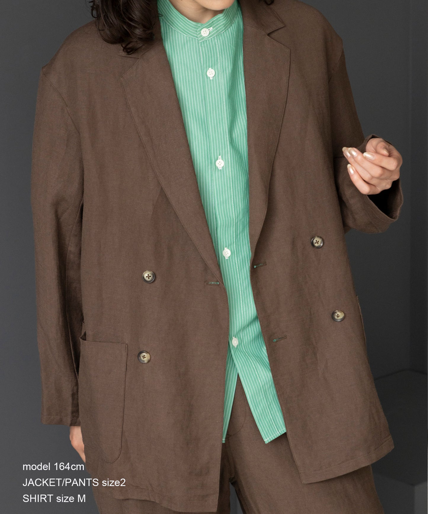 《環境配慮素材》STRIPE SHARE SHIRT  親子シェア セットアップ対応可