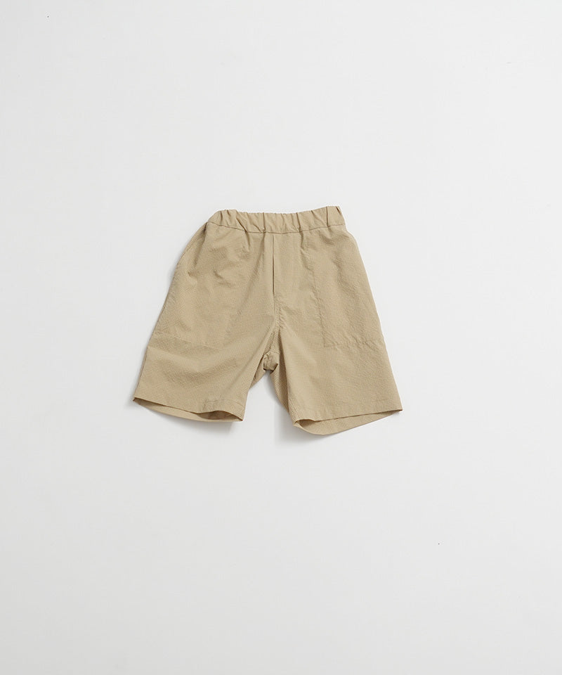 《環境配慮素材》GINGHAM SUCKER SHORTS ソロテックス 吸汗速乾 セットアップ対応