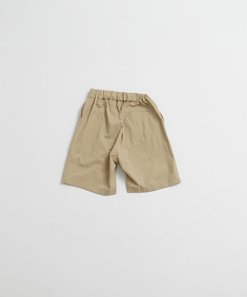 《環境配慮素材》GINGHAM SUCKER SHORTS ソロテックス 吸汗速乾 セットアップ対応