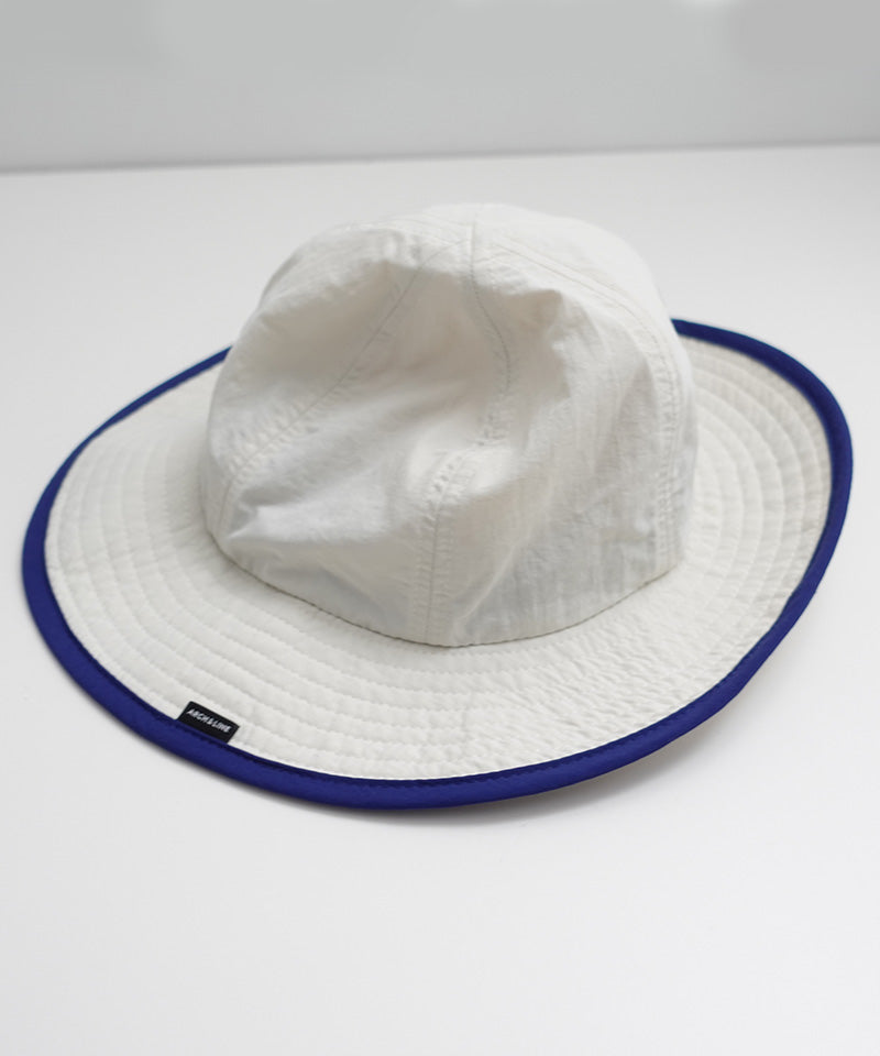 《環境配慮素材》UVCUT NYLON PIPING HAT 紫外線カット 撥水 接触冷感