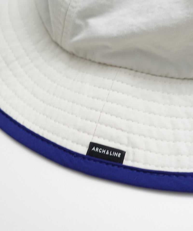 《環境配慮素材》UVCUT NYLON PIPING HAT 紫外線カット 撥水 接触冷感