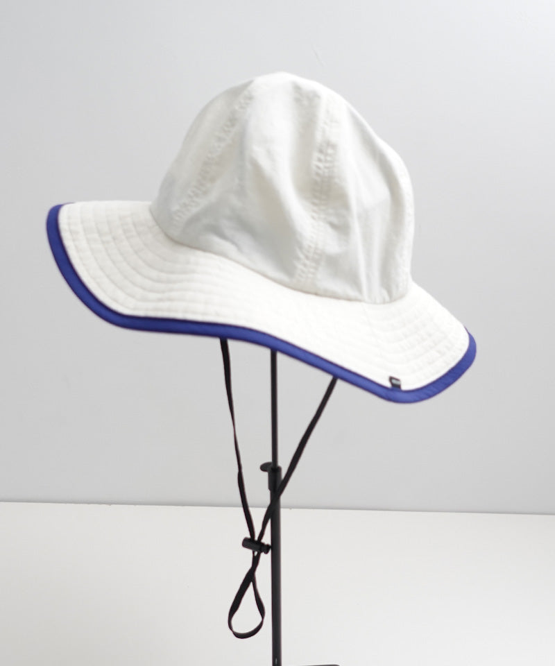 《環境配慮素材》UVCUT NYLON PIPING HAT 紫外線カット 撥水 接触冷感