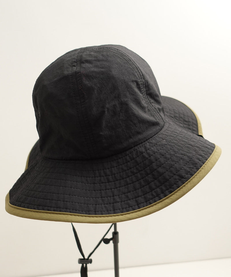 《環境配慮素材》UVCUT NYLON PIPING HAT 紫外線カット 撥水 接触冷感