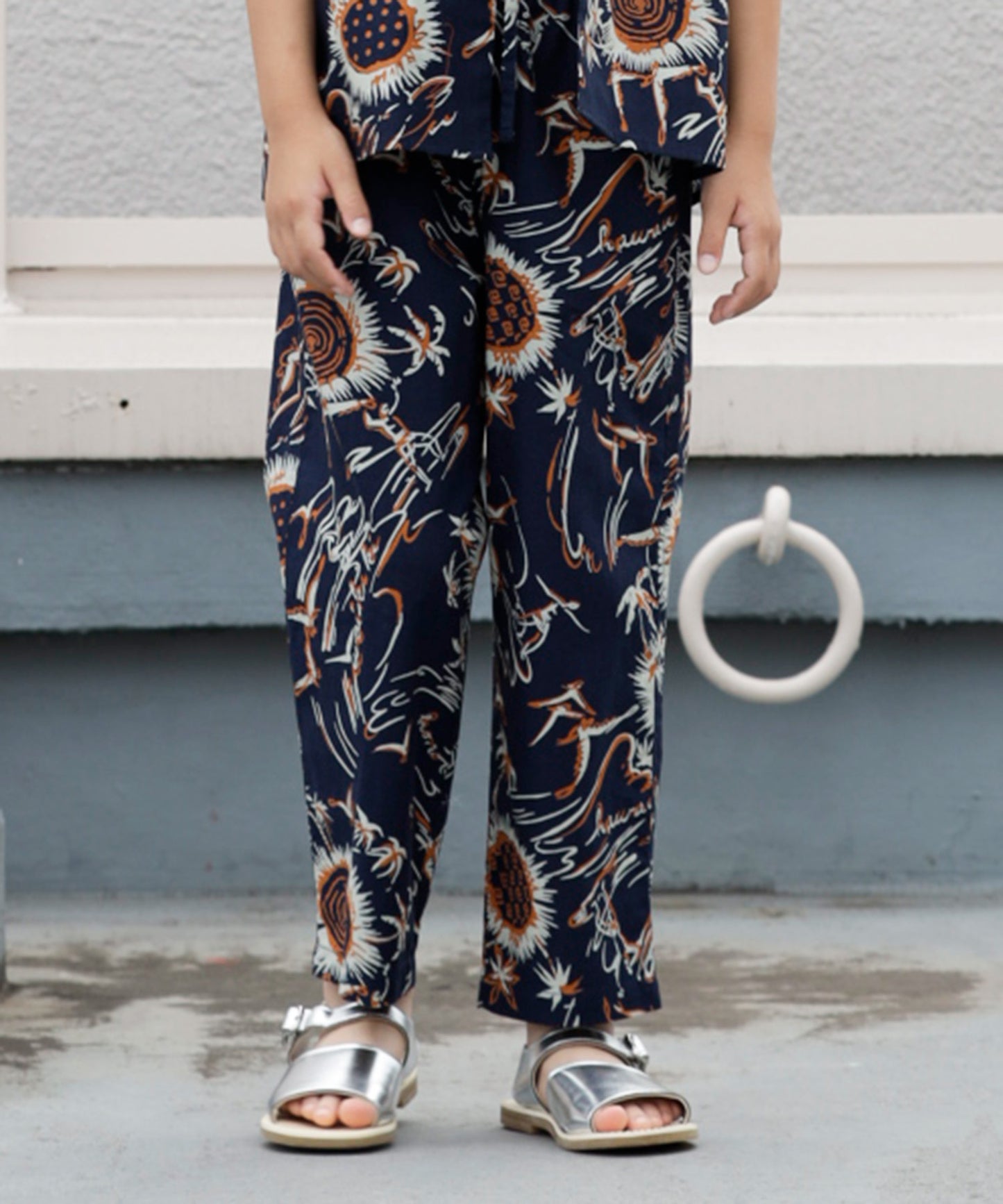 SUMMER PRINT EASY PANTS