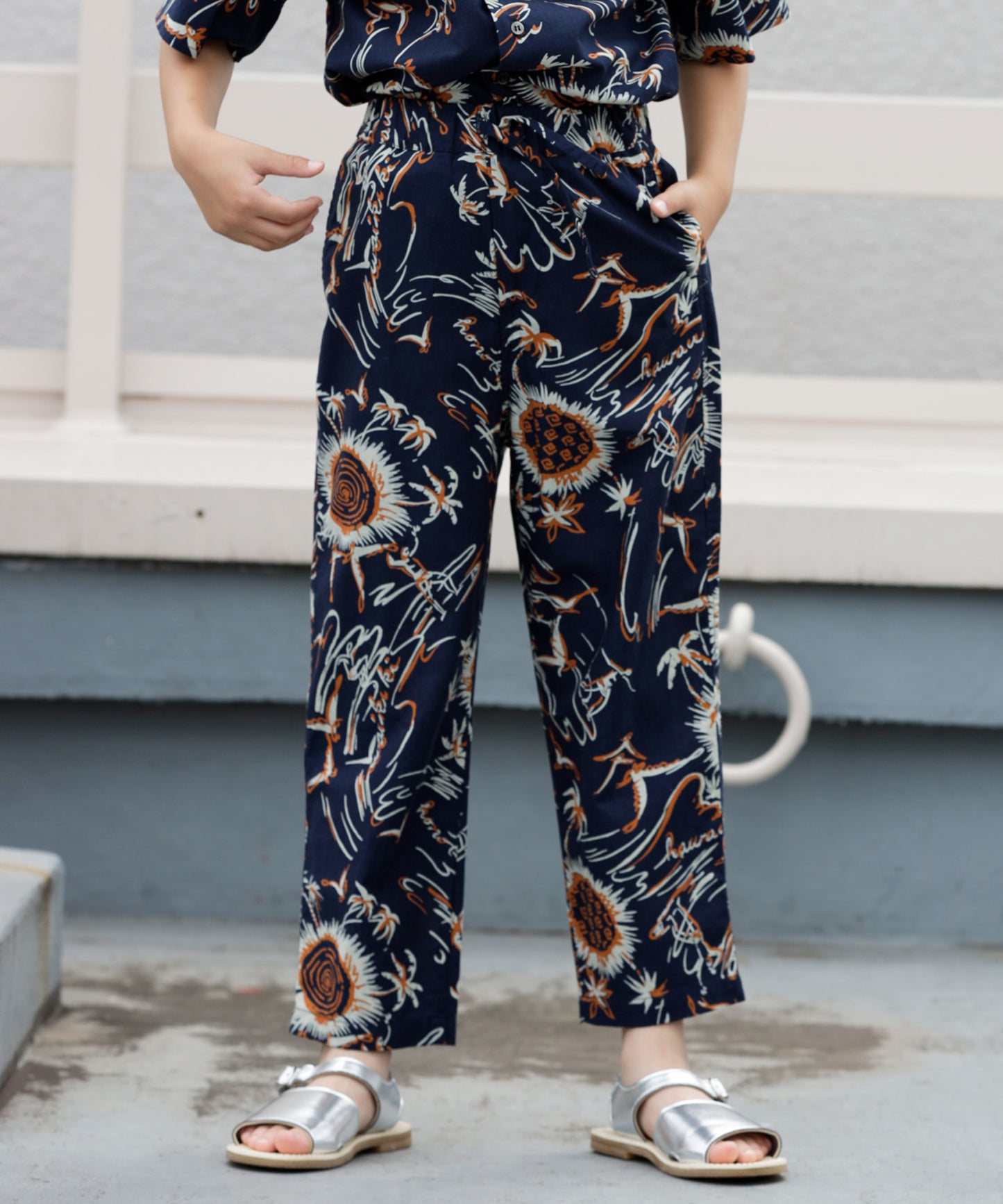 SUMMER PRINT EASY PANTS