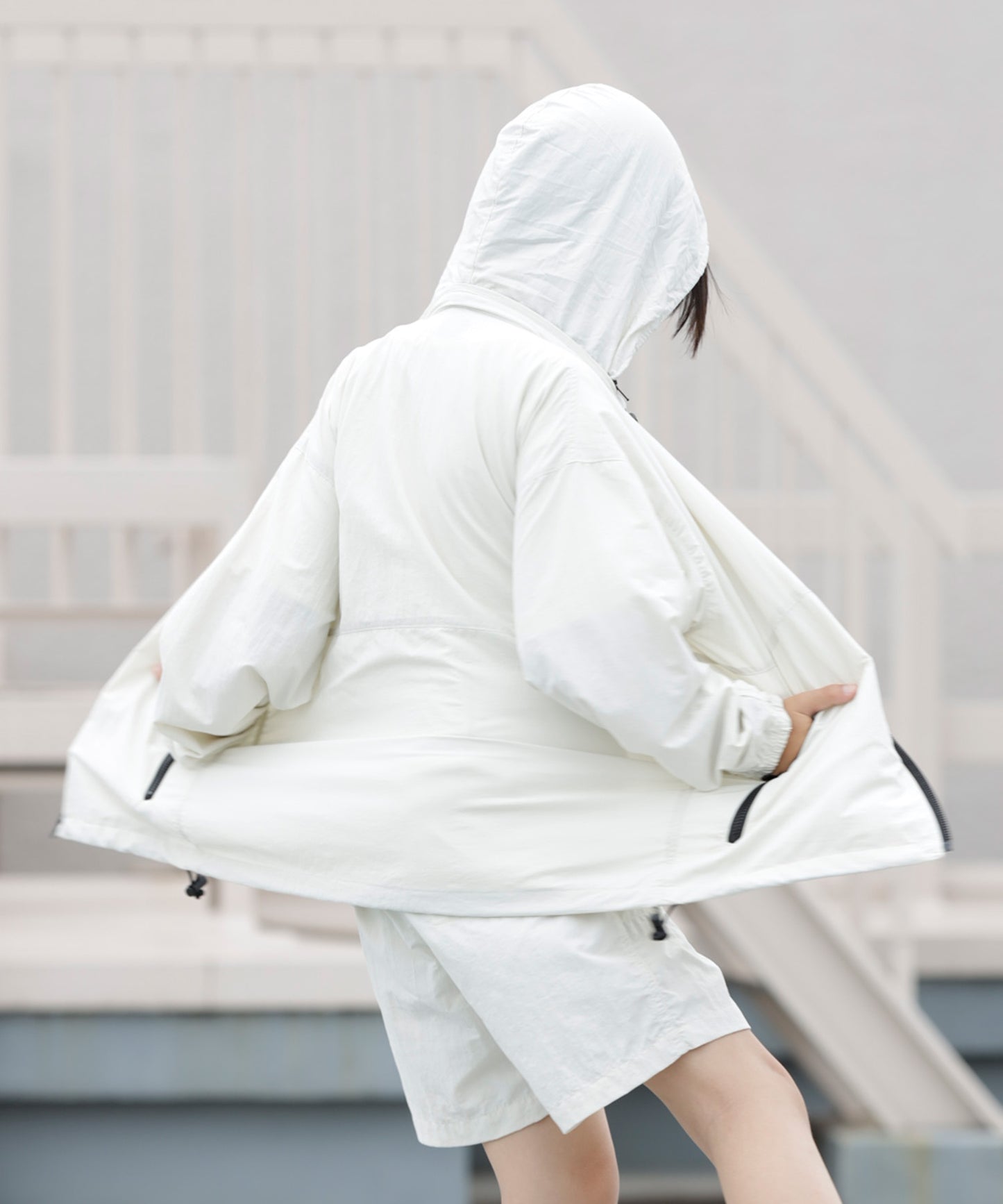《環境配慮素材》UV Re:NYLON PARKA 紫外線カット 撥水 接触冷感 セットアップ対応