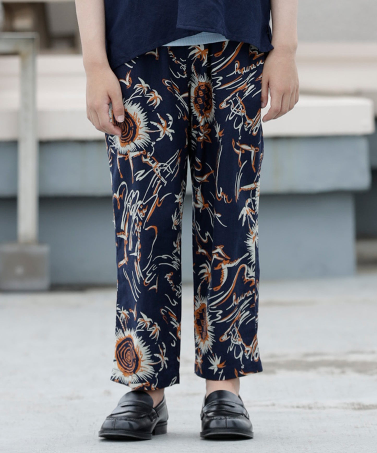 SUMMER PRINT EASY PANTS