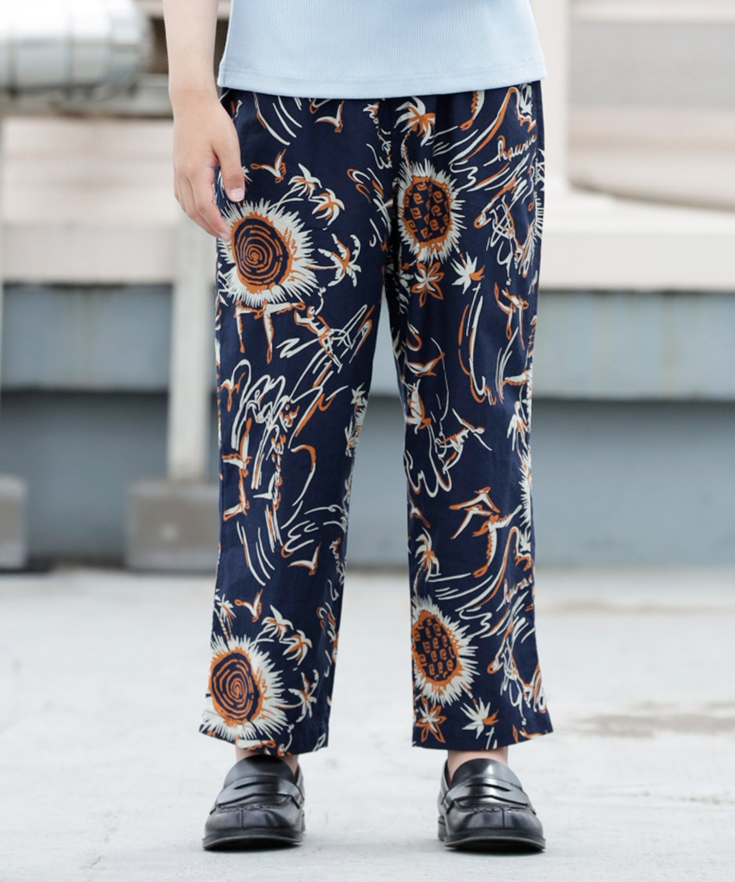 SUMMER PRINT EASY PANTS