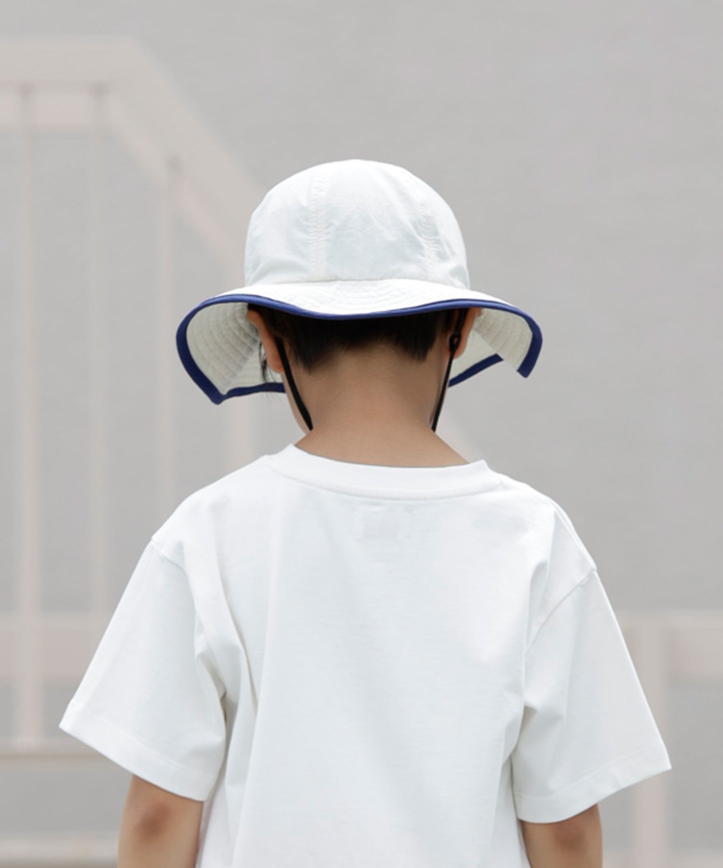 《環境配慮素材》UVCUT NYLON PIPING HAT 紫外線カット 撥水 接触冷感