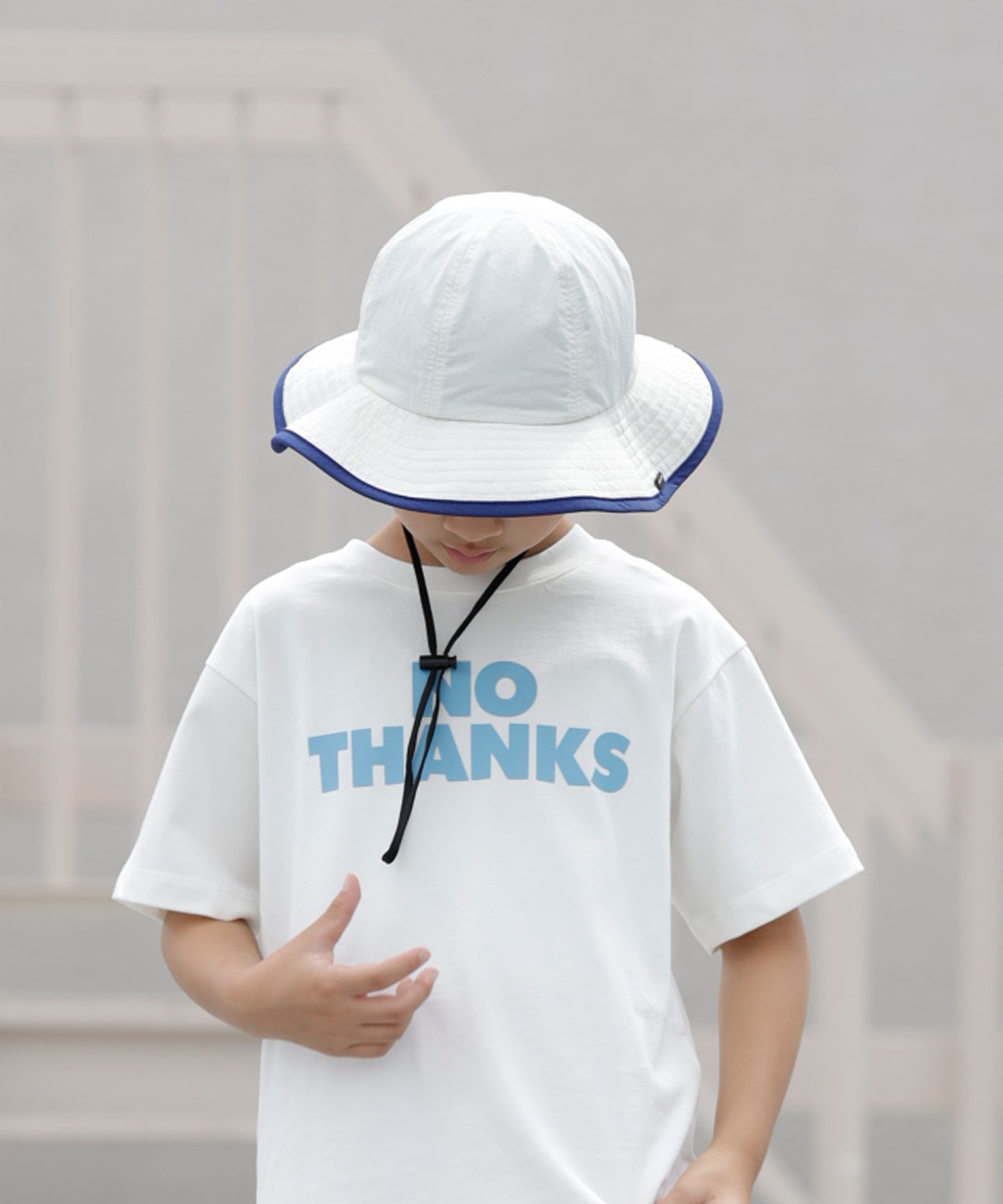 《環境配慮素材》UVCUT NYLON PIPING HAT 紫外線カット 撥水 接触冷感