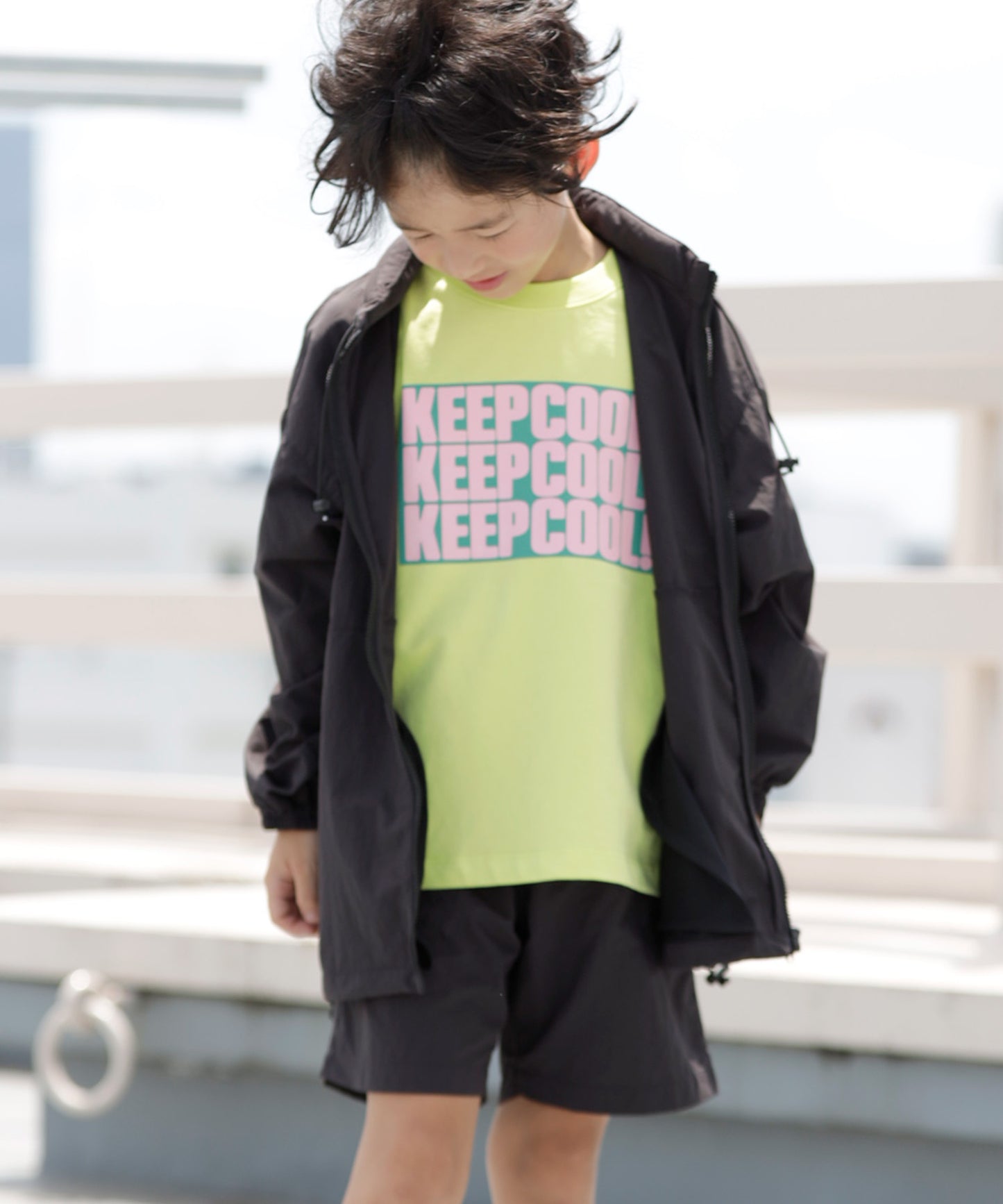 《環境配慮素材》UV Re:NYLON PARKA 紫外線カット 撥水 接触冷感 セットアップ対応