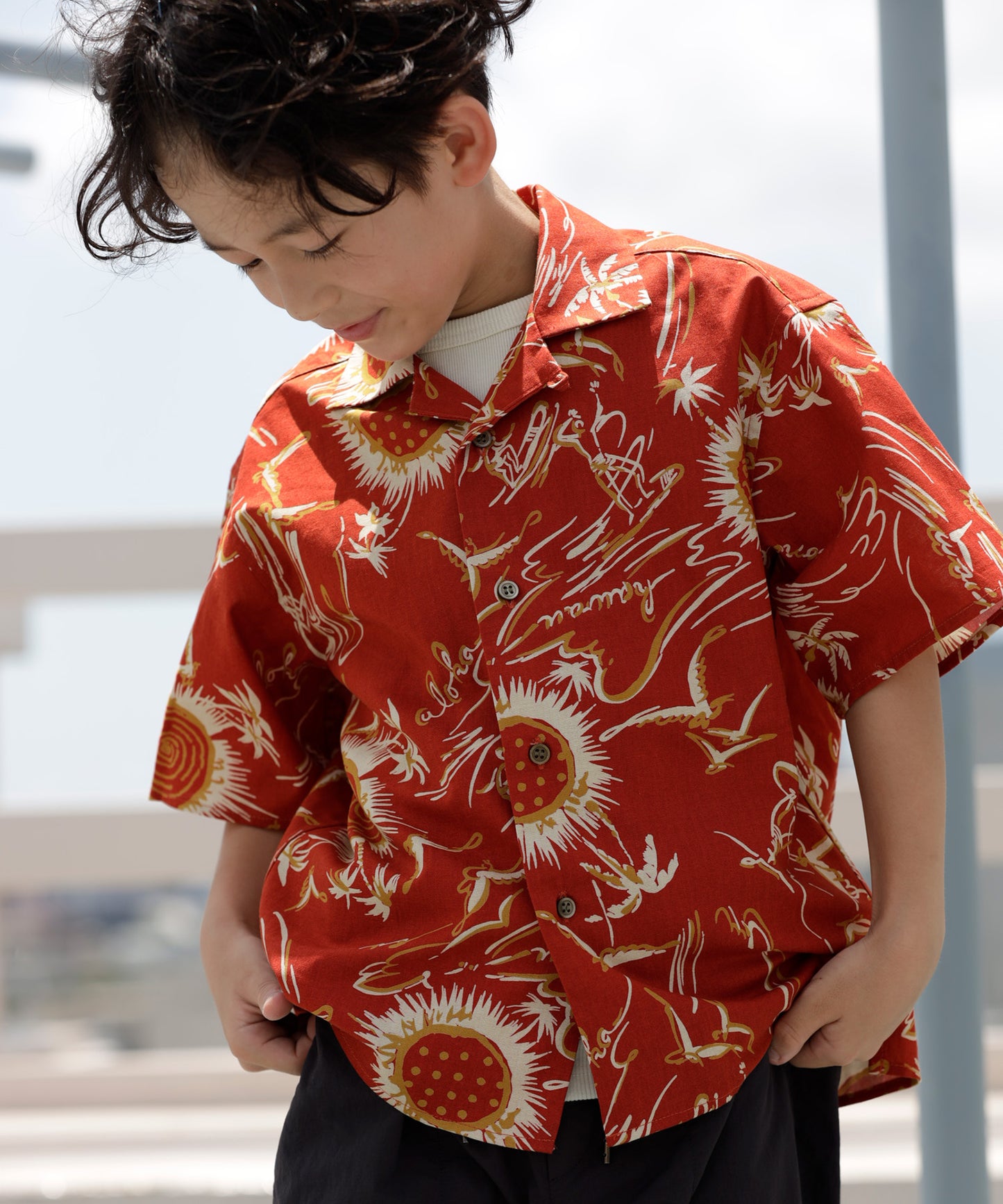 SUMMER PRINT H/S SHIRT