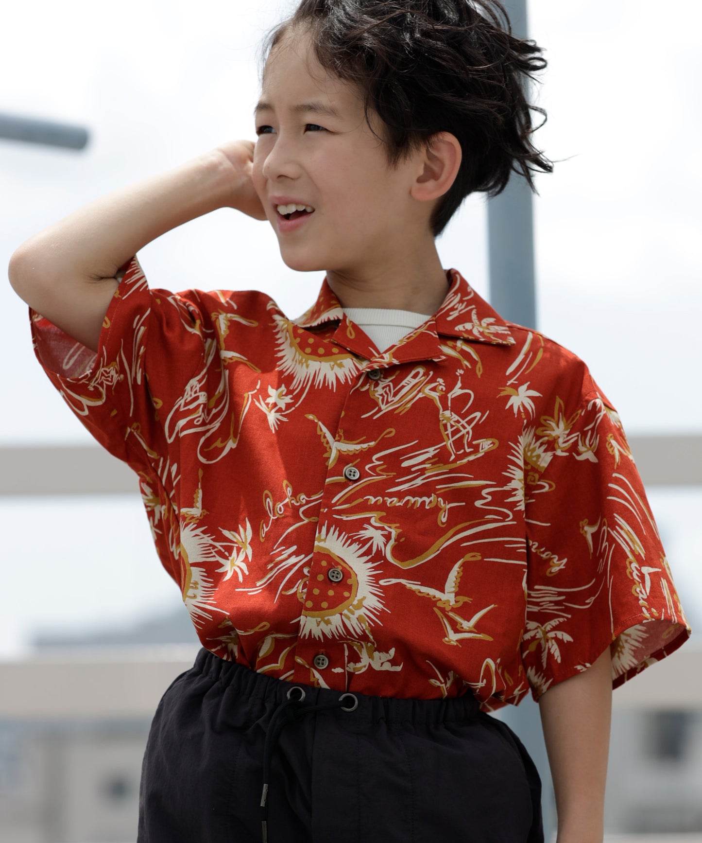 SUMMER PRINT H/S SHIRT