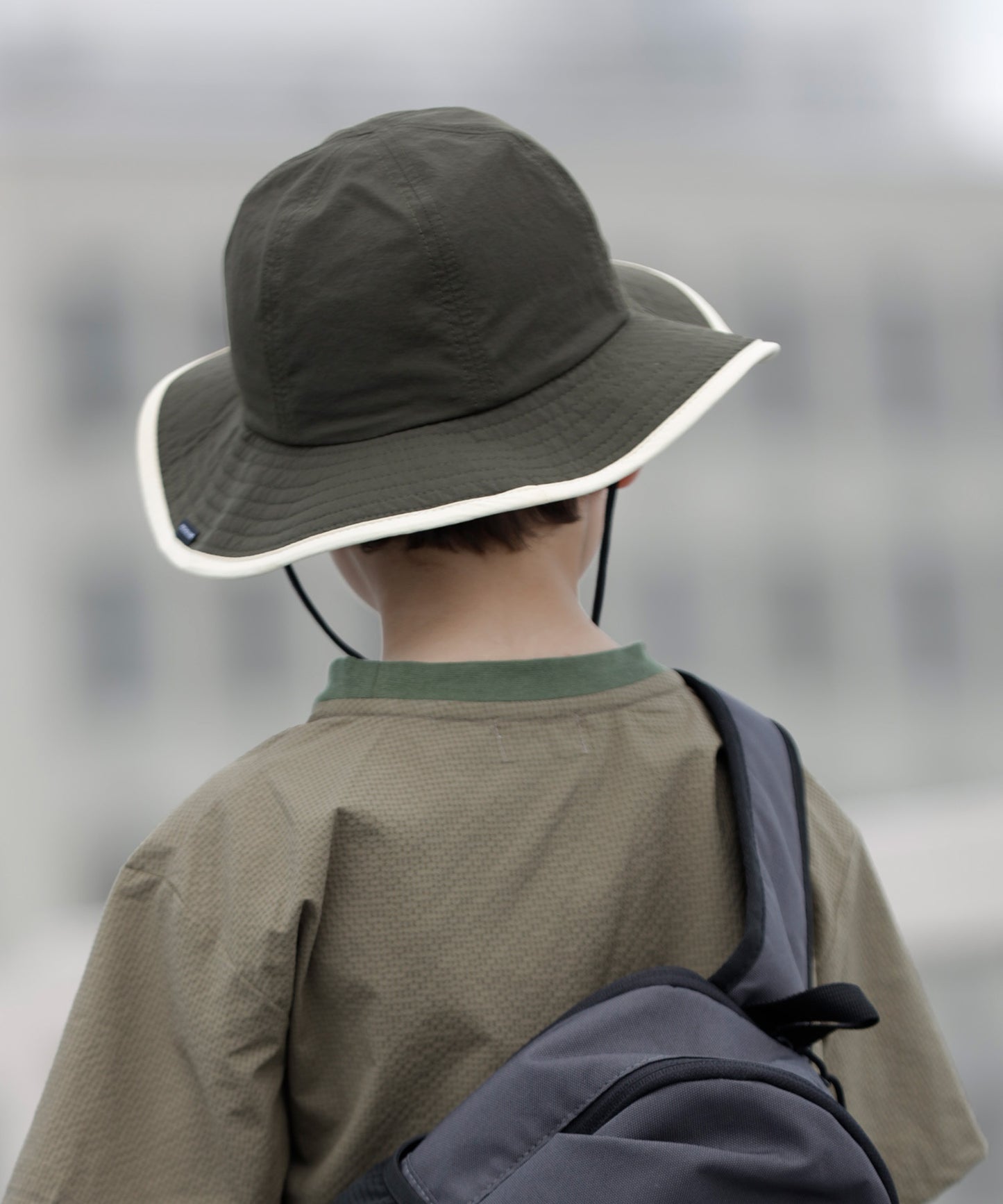 《環境配慮素材》UVCUT NYLON PIPING HAT 紫外線カット 撥水 接触冷感