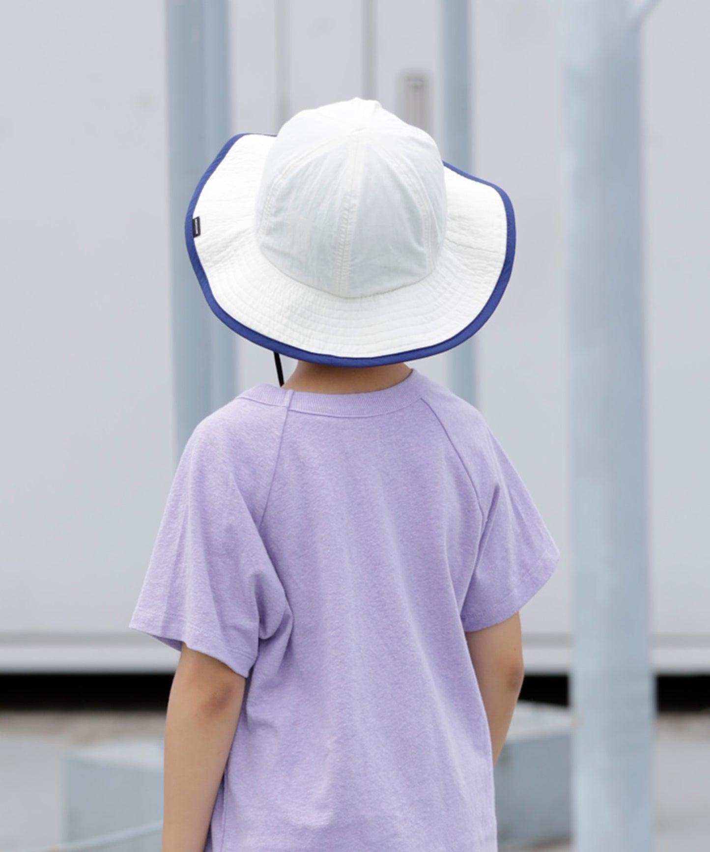 《環境配慮素材》UVCUT NYLON PIPING HAT 紫外線カット 撥水 接触冷感