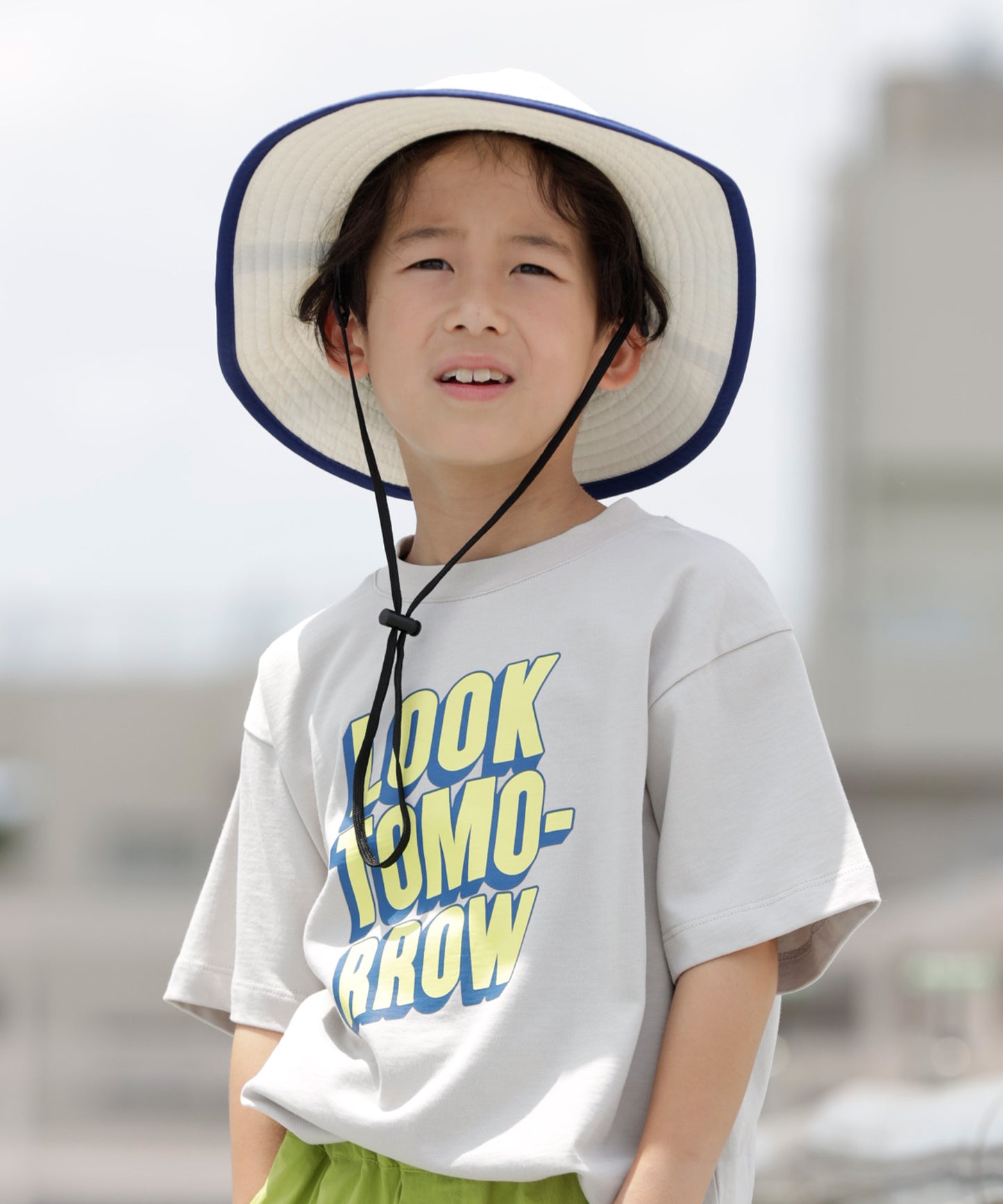 《環境配慮素材》UVCUT NYLON PIPING HAT 紫外線カット 撥水 接触冷感