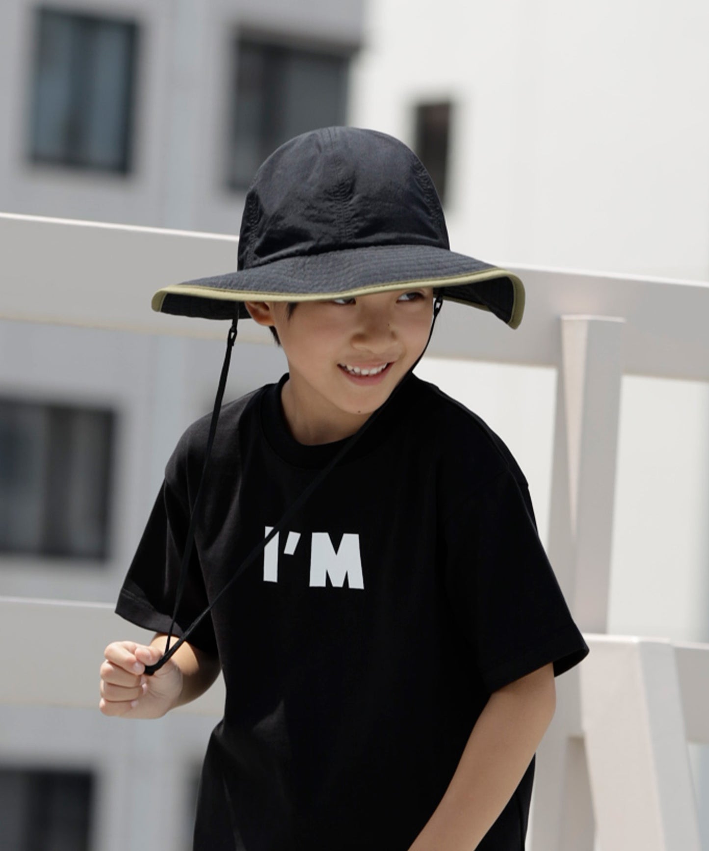 《環境配慮素材》UVCUT NYLON PIPING HAT 紫外線カット 撥水 接触冷感