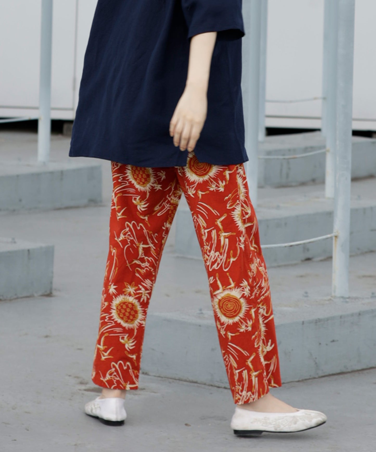 SUMMER PRINT EASY PANTS