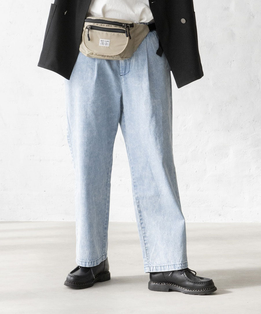 【環保材質】OG DENIM CREW PANTS 有機棉漂白牛仔布 全季材質【145-175cm】