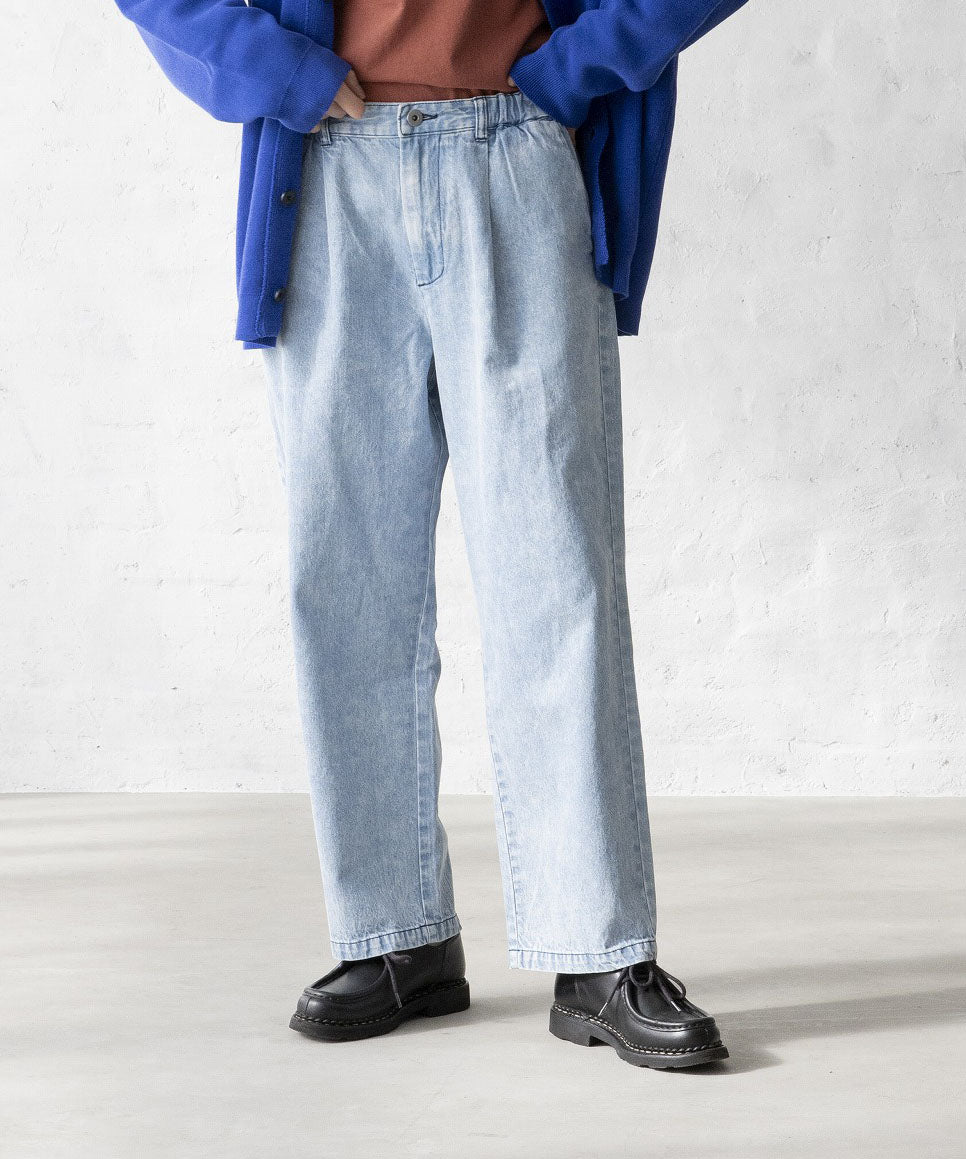 【環保材質】OG DENIM CREW PANTS 有機棉漂白牛仔布 全季材質【145-175cm】
