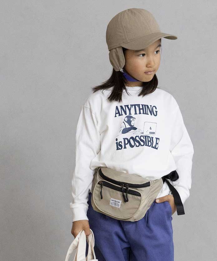 Re: NYLON WAIST BAG 弱撥水 軽量 リサイクルナイロン 親子兼用
