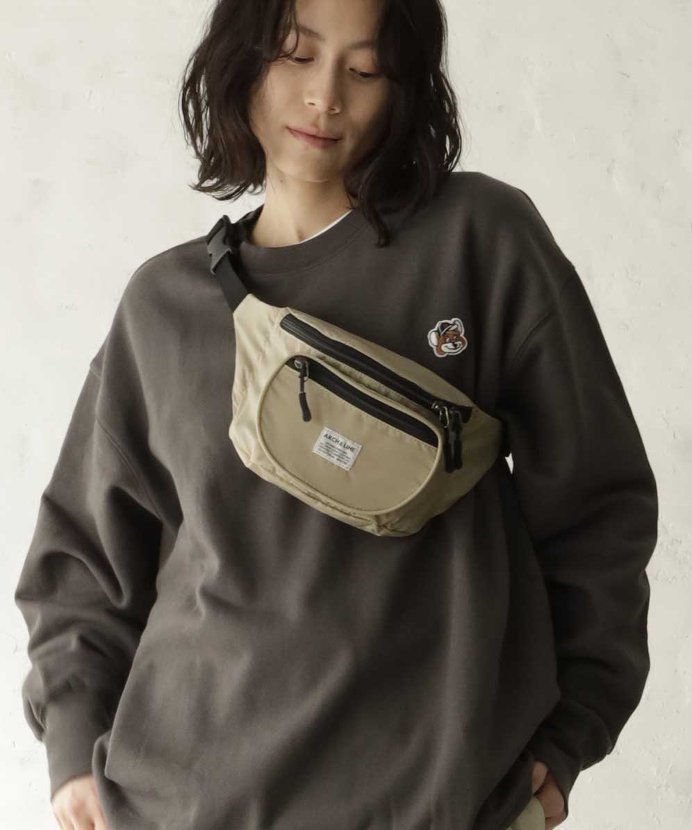 Re: NYLON WAIST BAG 弱撥水 軽量 リサイクルナイロン 親子兼用
