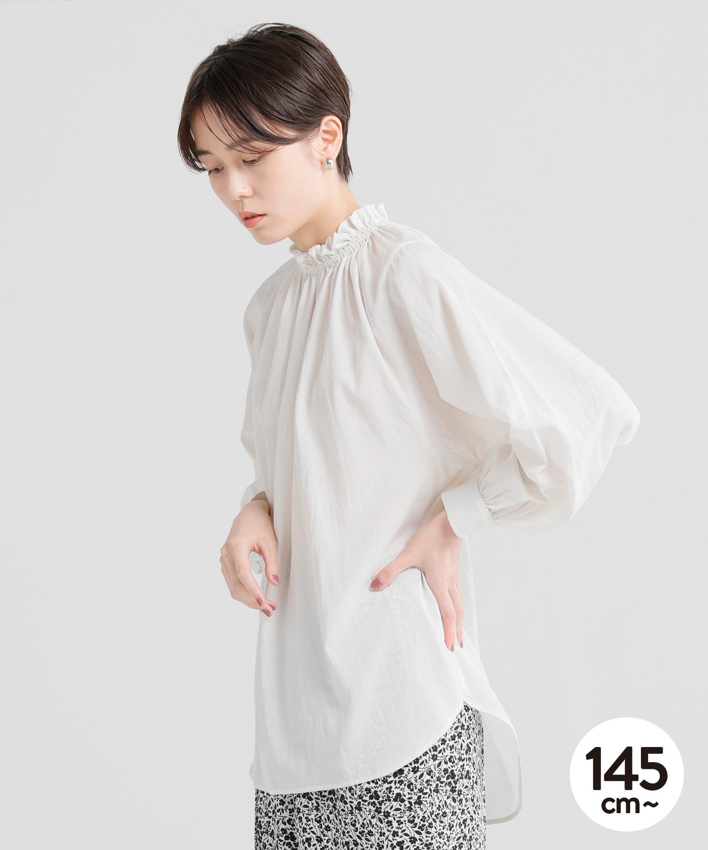 《環保材質》2WAY 褶邊襯衫 正裝,上下皆可【145-165cm】