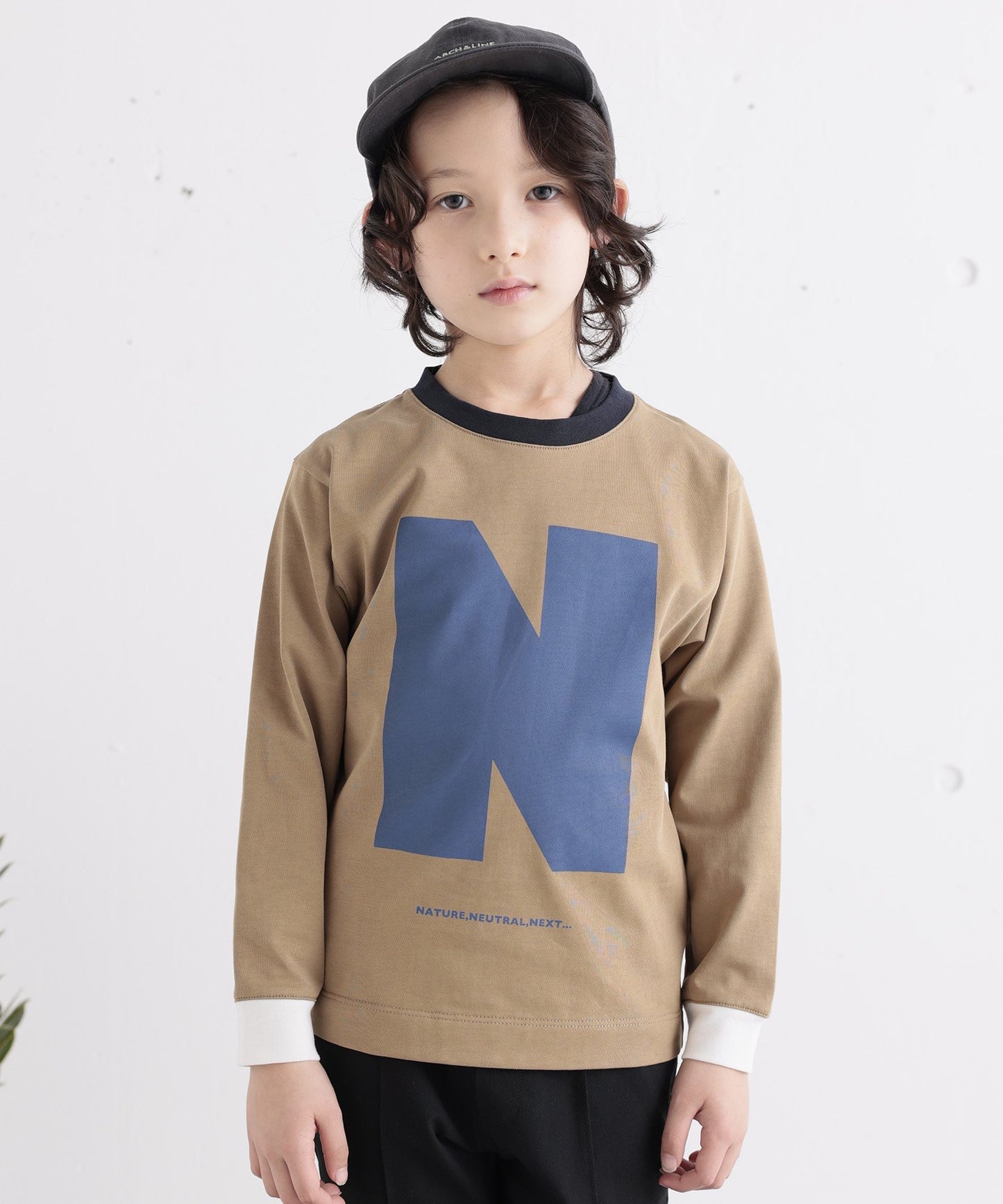 《環境配慮素材》OG CLEAR COTTON BIG”N” L/S TEE オーガニックコットン ガス焼き天竺［100-145cm］