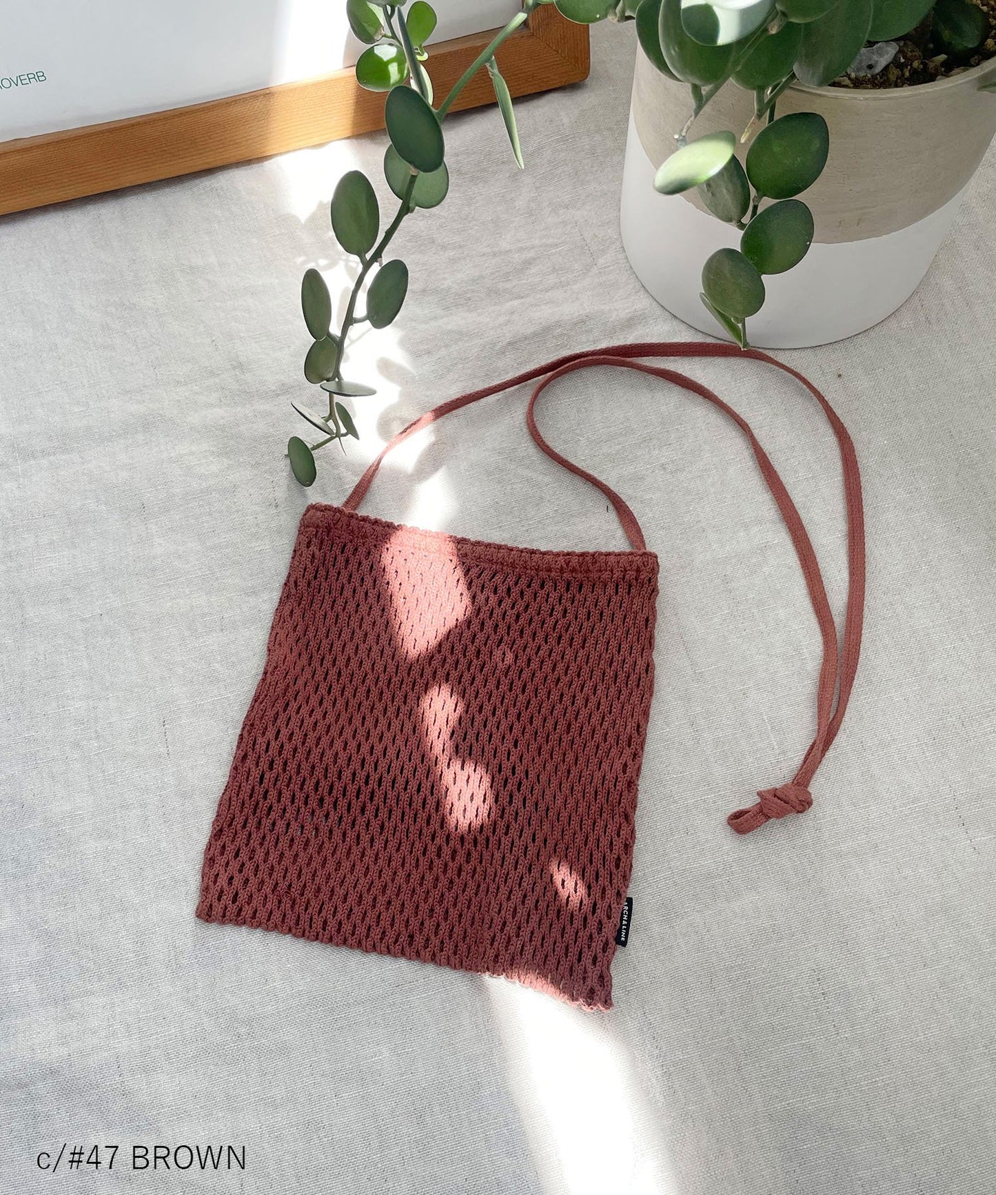 MESH MINIMAL BAG 親子兼用 スマホバッグ コットン製