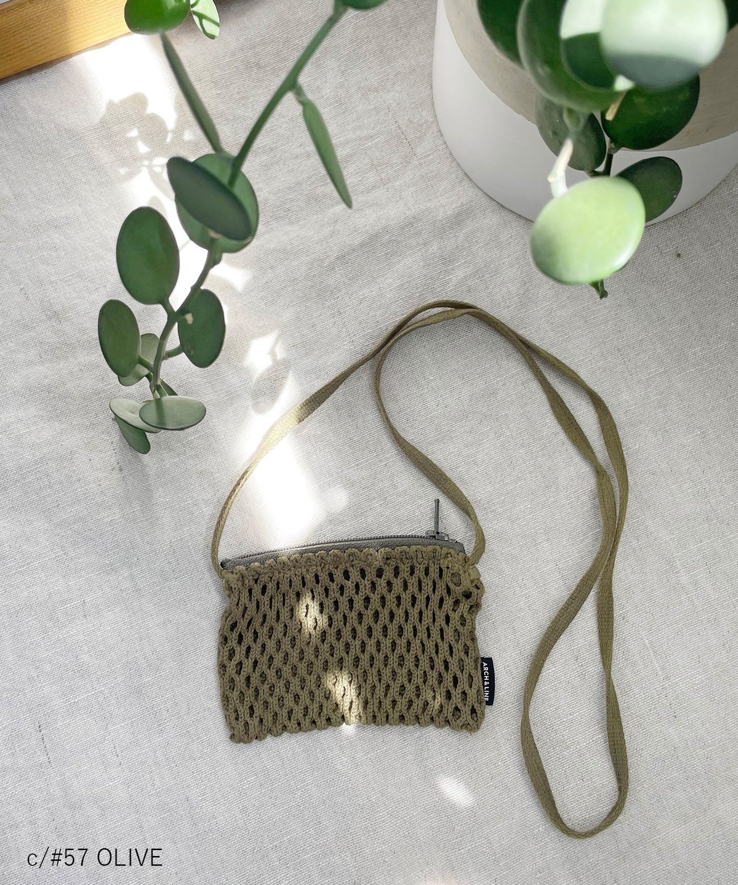 MESH MICRO POUCH  ICカード/GPS入れ ネックレス コットン製