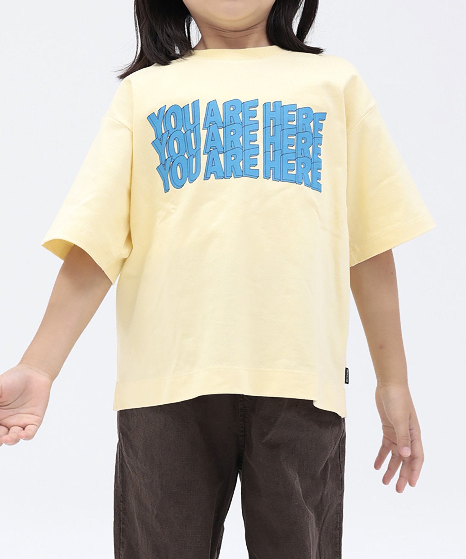 《環境配慮素材》OG COTTON HERE TEE オーガニックコットン ワイド型［85-145cm］