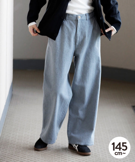 【環保材質】Re DENIM PAINTER PANTS 再生棉牛仔布 全年材質【145-175cm】