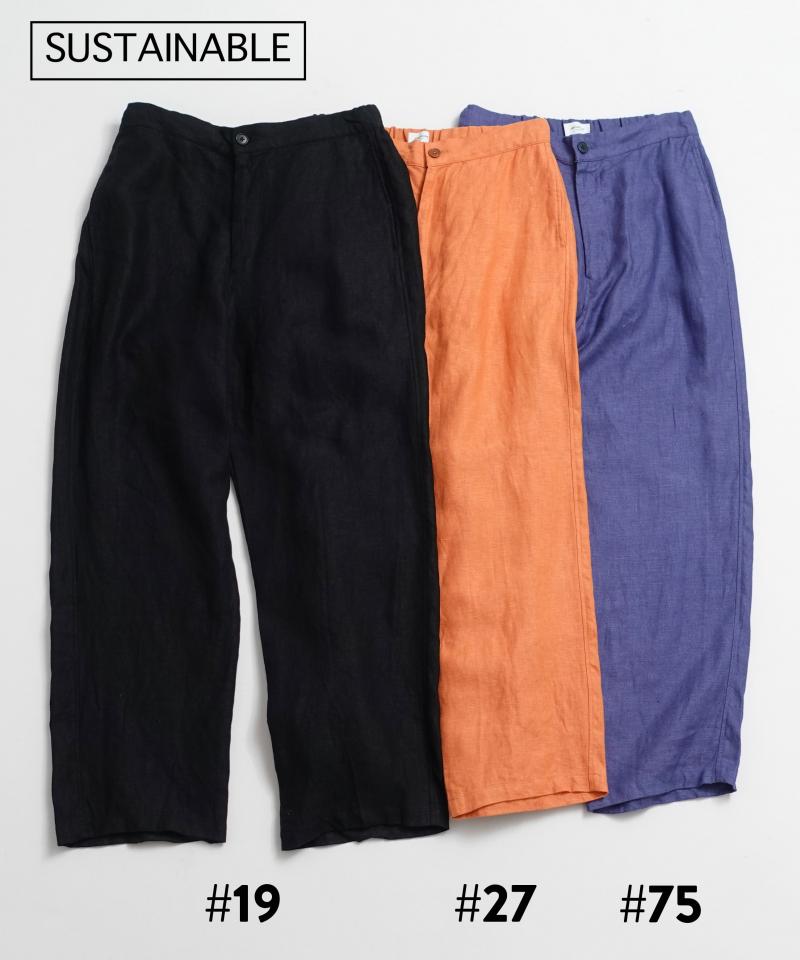 LINEN TWILL EASY PANTS