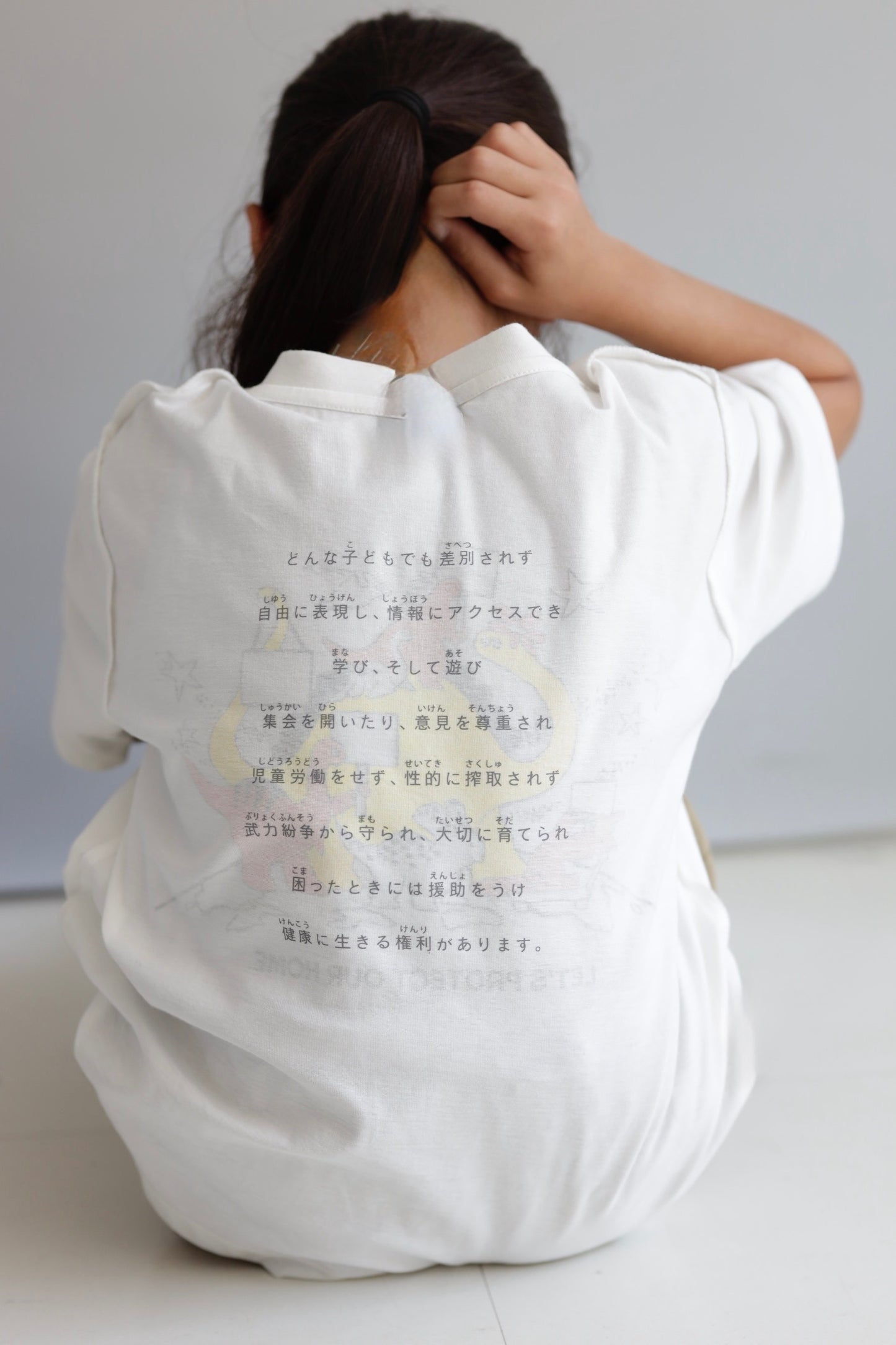 《環境配慮素材》*SUPER-KIKI コラボ*OG 子供の権利 TEE［110-145cm］