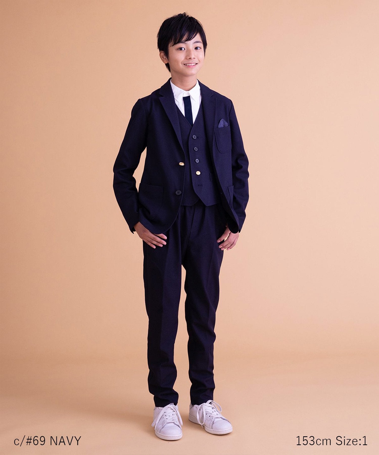 ARCH&LINE ジャケット+パンツ+シャツ 3点セット 115c〜125cm HIGH GAUGE JERSEY BASIC PANTS セットアップ対応 ［145-165cm