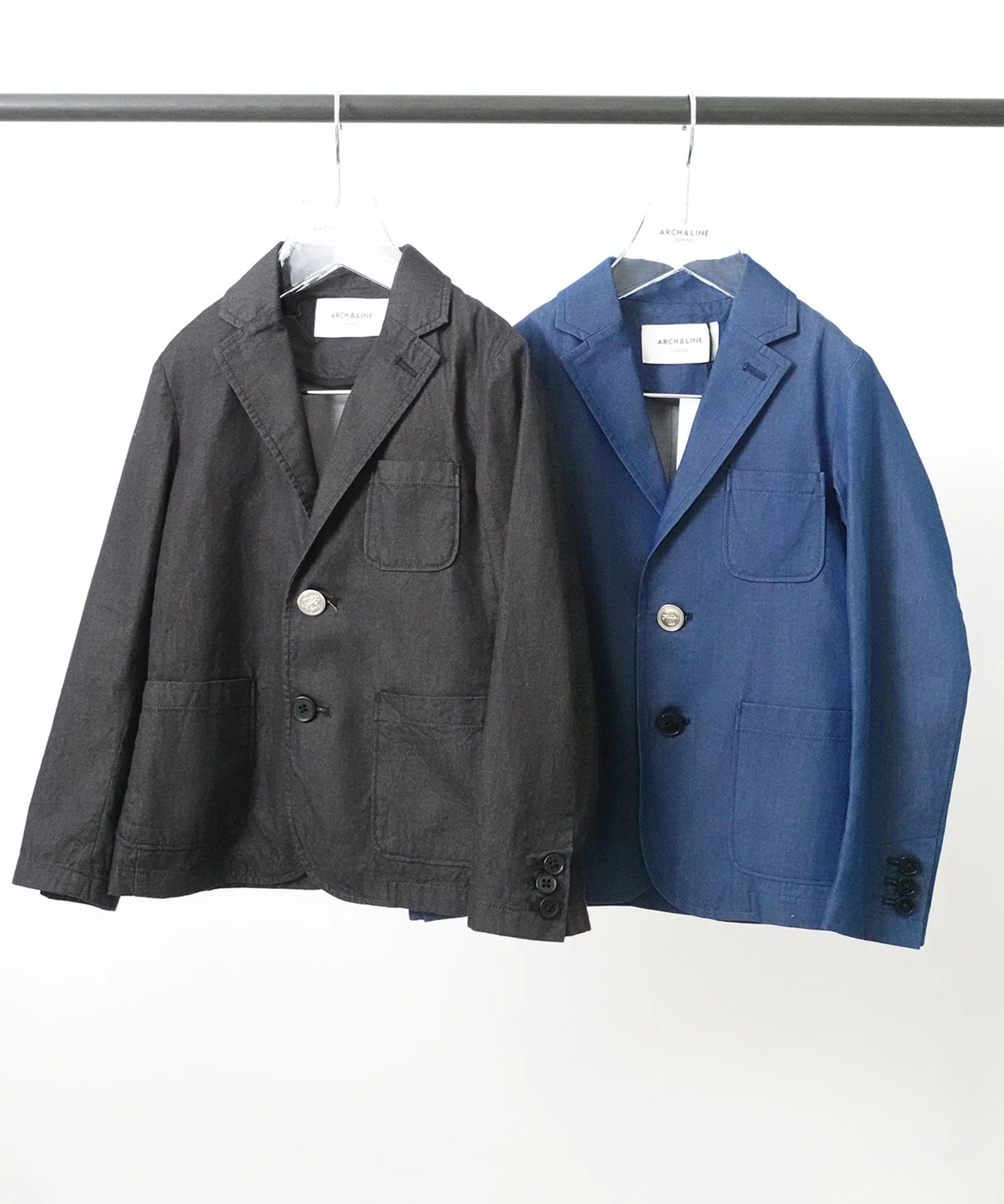 INDIGO BASIC JACKET 薄地デニム セットアップ対応[100-145cm INDIGO BASIC JACKET 薄地デニム セットアップ対応[100-145cm