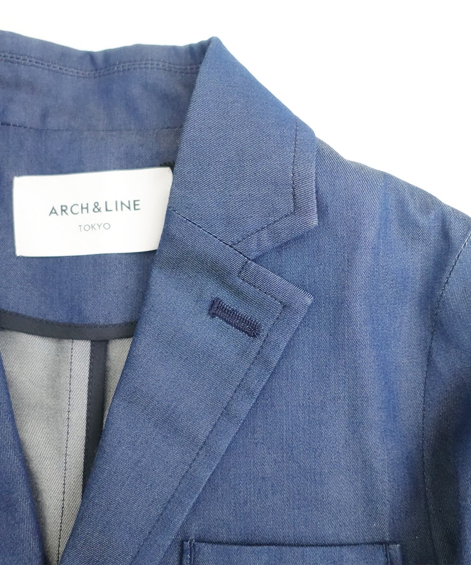 INDIGO BASIC JACKET 薄地デニム セットアップ対応［145-165cm］ – ARCH&LINE