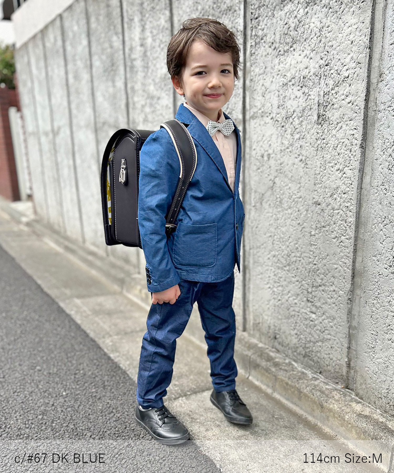 INDIGO BASIC PANTS 薄手デニム セットアップ対応［100-145cm