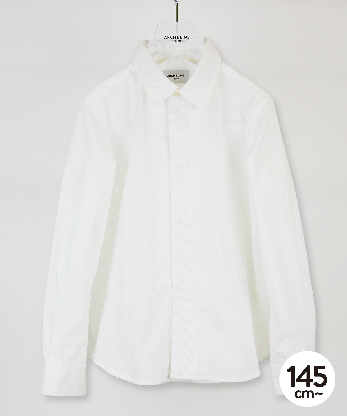KNIT TIE SHIRT Tie-style shirt/dot button for easy on and off [145-175cm]
