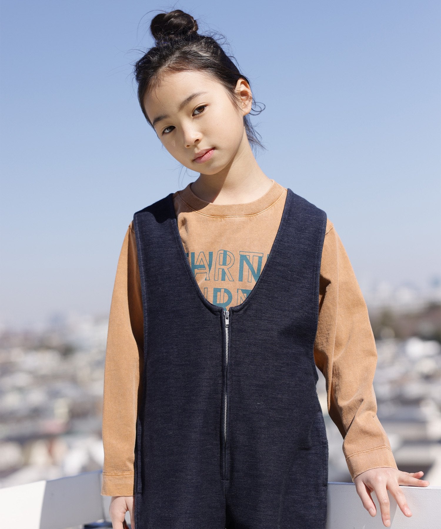 ストレッチオールインワン　indigo サイズ2 SOFT DENIM JERSEY SALOPETTE 伸縮性抜群［100-145cm］ – ARCH&LINE