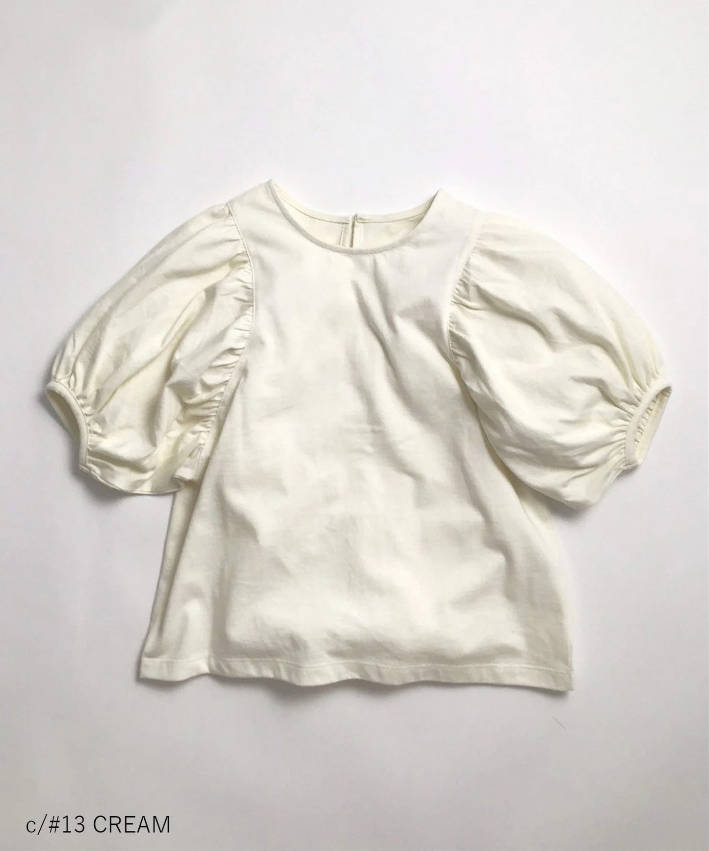 OUTLET [Eco-friendly material] OG GATHER SLEEVE TEE Organic cotton [85-145cm]