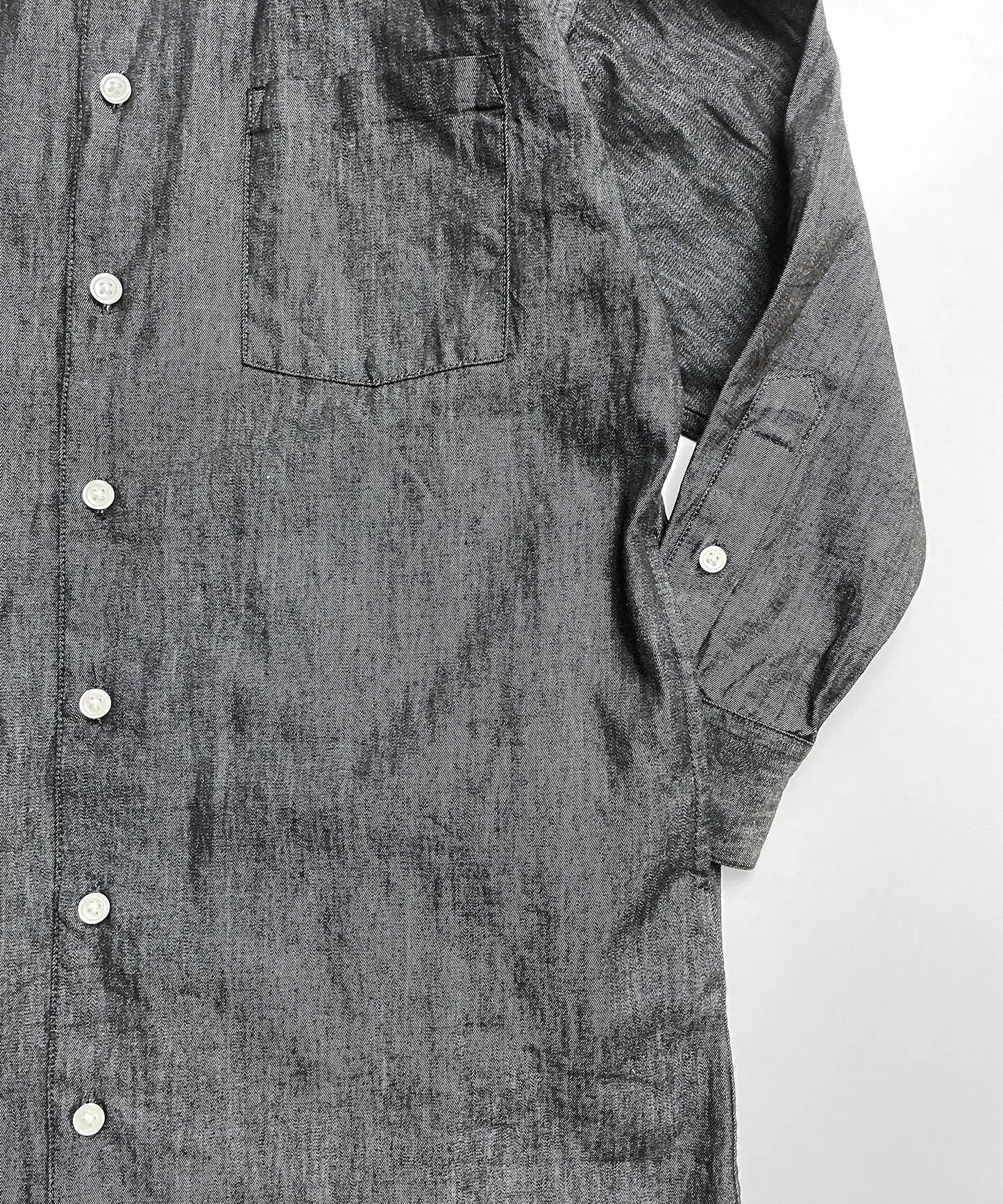 OUTLET B/D LONG SHIRT ロングシャツ ユニセックス［100-145cm]