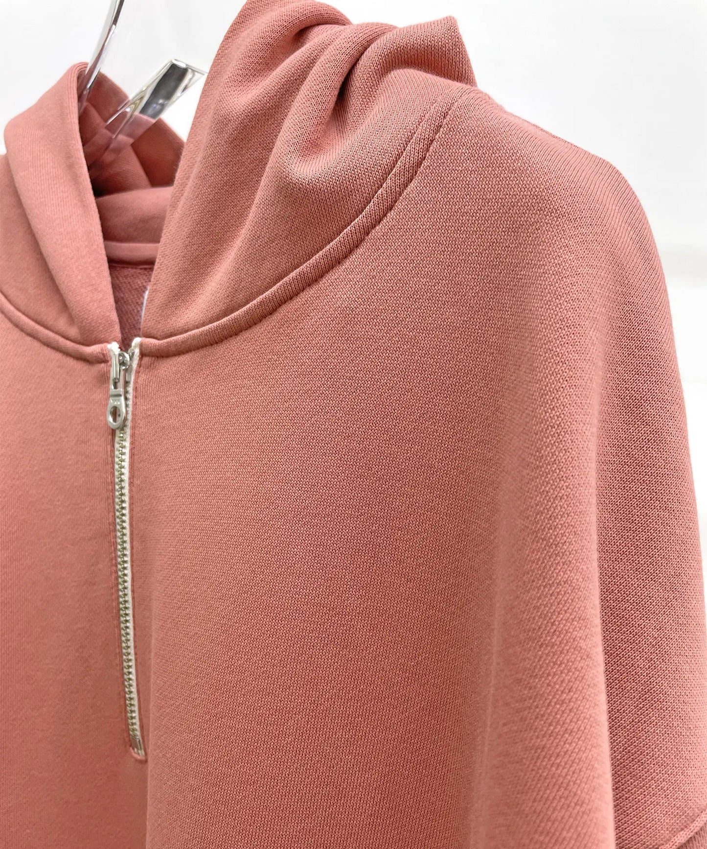 OUTLET [Eco-friendly material] OUTLET ORGANIC HALF ZIP LONG HOODIE Organic cotton fleece [100-145cm]