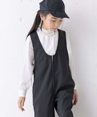 《Environmentally friendly material》2WAY FRILL BLOUSE For formal use, both on and off [100-145cm]