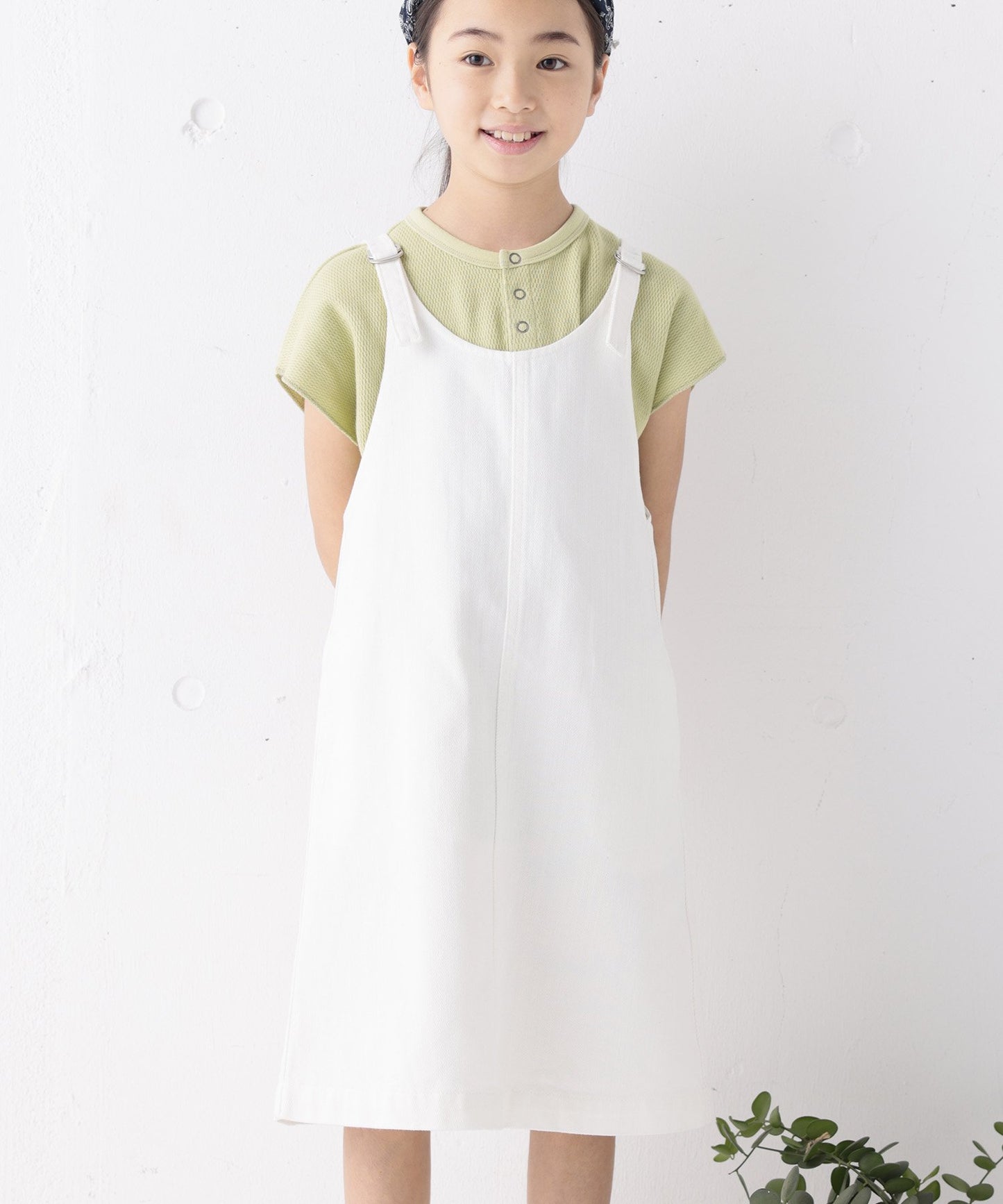 OUTLET [Eco-friendly material] OG G/D JUMPER SKIRT Organic cotton Product dyed [100-145cm]