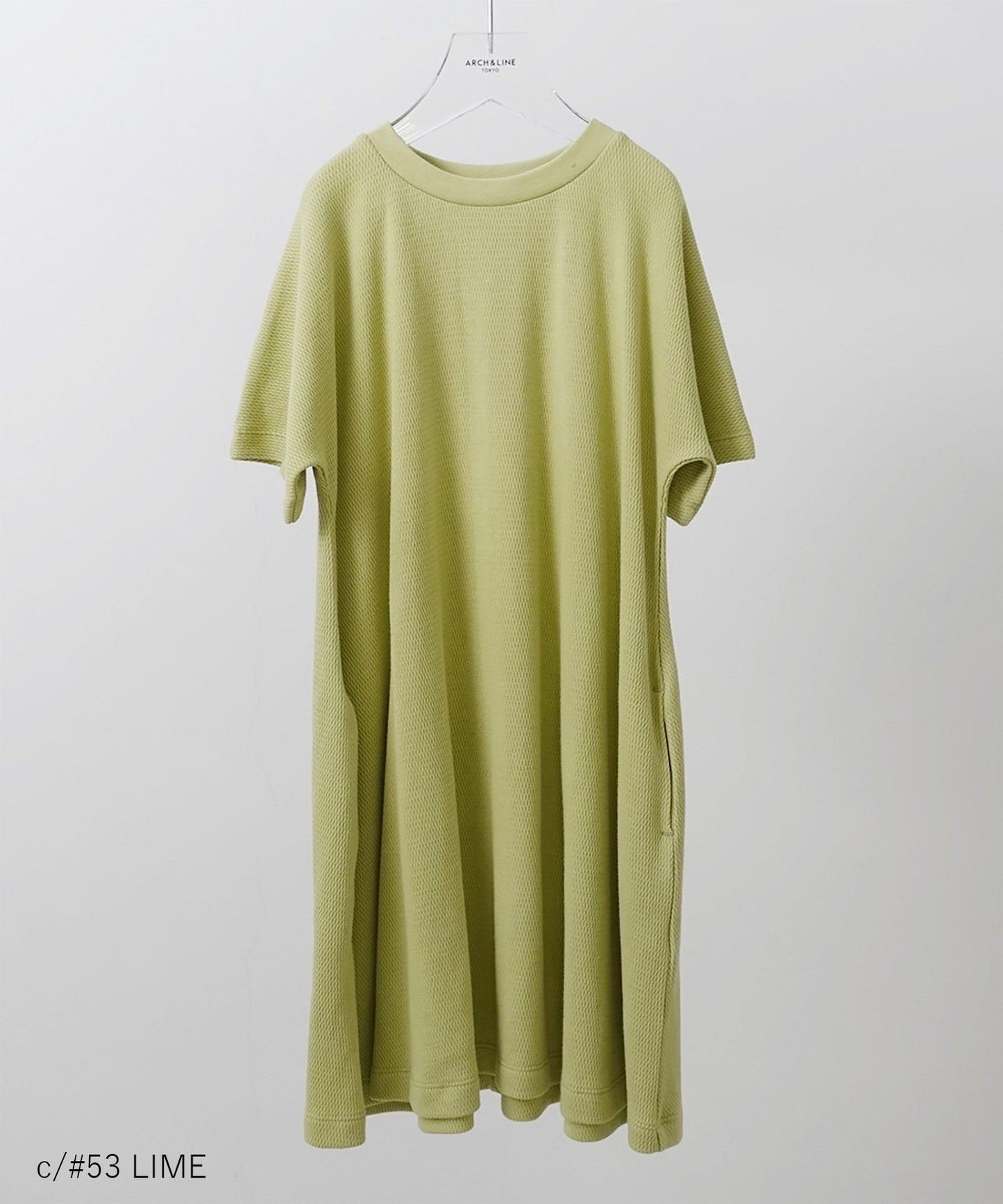 OUTLET [Eco-friendly material] OG HONEYCOMB DRESS Organic cotton with pocket [100-145cm]
