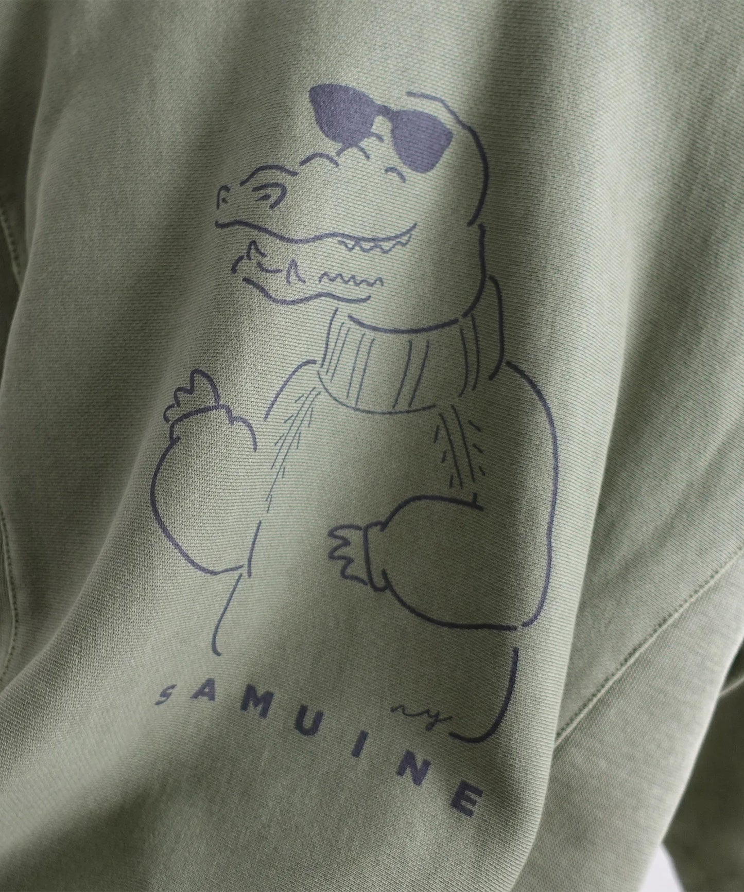 [Environmentally friendly material] OG CANVAS TERRY LOOP CROCODILE PO Organic cotton fleece product dyed [100-145cm]