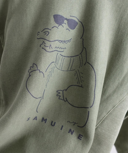 [Eco-friendly material] OG CANVAS TERRY LOOP CROCODILE PO Organic cotton fleece product dyed [145-165cm]
