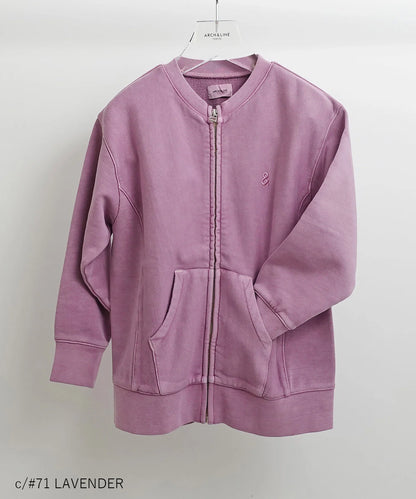 [Environmentally friendly material] OG CANVAS TERRY LOOP CARDIGAN Organic cotton fleece product dyed [100-145cm]